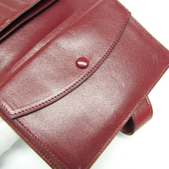 HERMES Red Leather Wallet - Picture 11 of 13